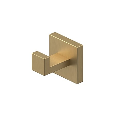 Deltana SINGLE ROBE HOOK, MM SERIES in Brushed Brass MM2009-4